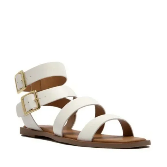 !! NEW !! Strappy Gladiator Sandals in White - Picture 6 of 10